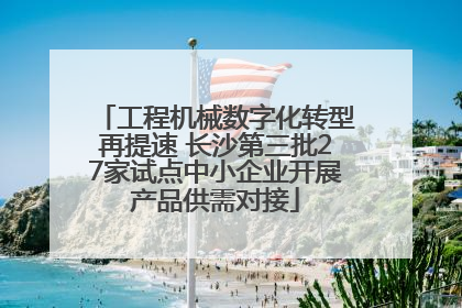 工程机械数字化转型再提速 长沙第三批27家试点中小企业开展产品供需对接