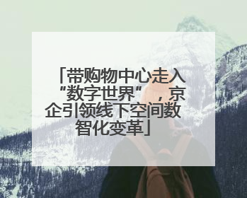 带购物中心走入“数字世界”，京企引领线下空间数智化变革