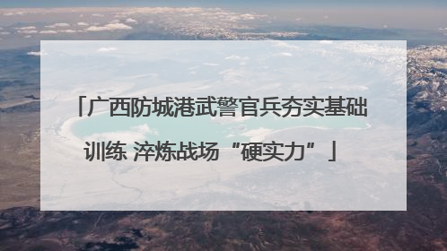 广西防城港武警官兵夯实基础训练 淬炼战场“硬实力”