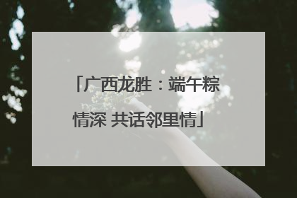 广西龙胜：端午粽情深 共话邻里情