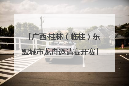 广西·桂林（临桂）东盟城市龙舟邀请赛开赛