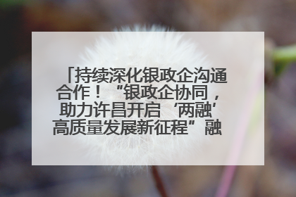 持续深化银政企沟通合作！“银政企协同，助力许昌开启‘两融’高质量发展新征程”融资对接会举行