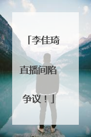 李佳琦直播间陷争议！
