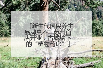 新生代国民养生品牌真不二苏州首店开业：古城墙下的“植物药房”