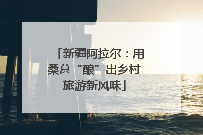 新疆阿拉尔：用桑葚“酿”出乡村旅游新风味