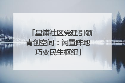 星浦社区党建引领青创空间：闲置阵地巧变民生枢纽