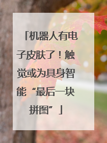 机器人有电子皮肤了！触觉或为具身智能“最后一块拼图”