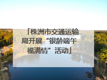 株洲市交通运输局开展“银龄端午福满情”活动