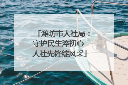 潍坊市人社局：守护民生淬初心 人社先锋绽风采