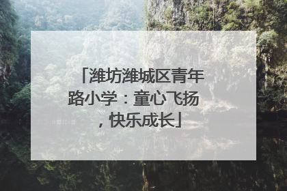 潍坊潍城区青年路小学：童心飞扬，快乐成长