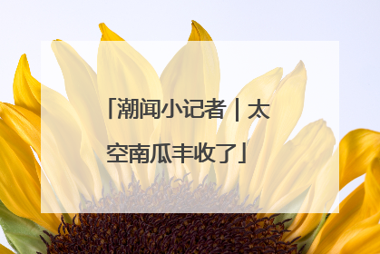 潮闻小记者｜太空南瓜丰收了