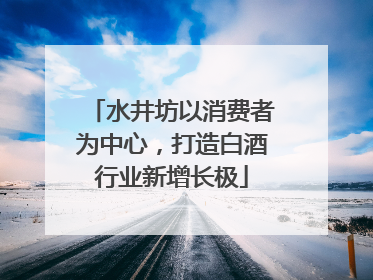 水井坊以消费者为中心，打造白酒行业新增长极