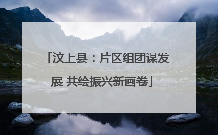 汶上县：片区组团谋发展 共绘振兴新画卷