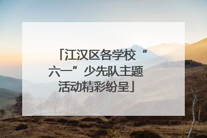 江汉区各学校“六一”少先队主题活动精彩纷呈