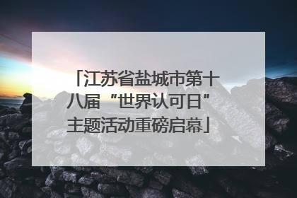 江苏省盐城市第十八届“世界认可日”主题活动重磅启幕