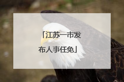 江苏一市发布人事任免