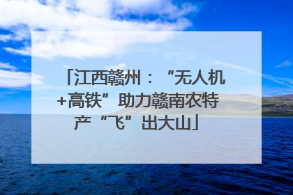 江西赣州：“无人机+高铁”助力赣南农特产“飞”出大山