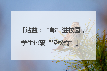 沾益：“邮”进校园，学生包裹“轻松寄”