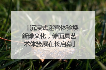 沉浸式迷宫体验焕新傩文化，傩面具艺术体验展在长启幕