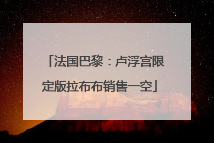 法国巴黎：卢浮宫限定版拉布布销售一空