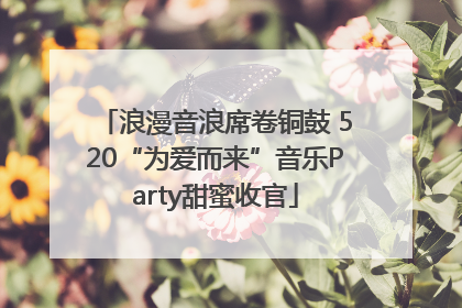 浪漫音浪席卷铜鼓 520“为爱而来”音乐Party甜蜜收官
