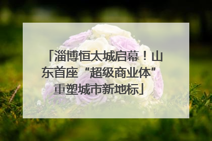 淄博恒太城启幕！山东首座“超级商业体”重塑城市新地标