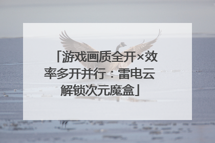 游戏画质全开×效率多开并行：雷电云解锁次元魔盒