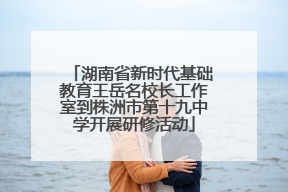 湖南省新时代基础教育王岳名校长工作室到株洲市第十九中学开展研修活动