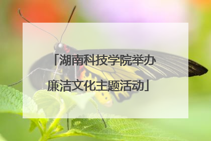 湖南科技学院举办廉洁文化主题活动
