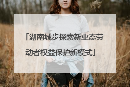 湖南城步探索新业态劳动者权益保护新模式