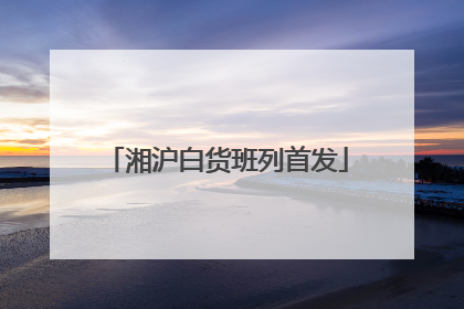 湘沪白货班列首发