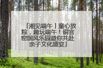 湘见端午丨童心放粽，趣玩端午！铜官窑国风乐园邀你共赴亲子文化盛宴