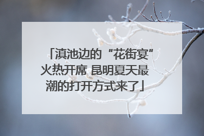 滇池边的“花街宴”火热开席 昆明夏天最潮的打开方式来了