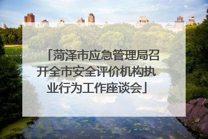 菏泽市应急管理局召开全市安全评价机构执业行为工作座谈会