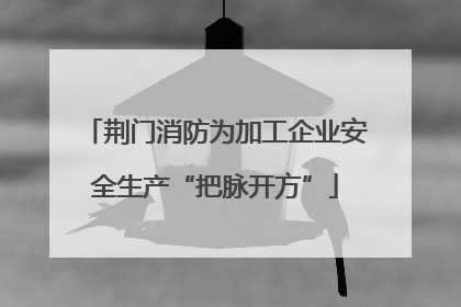 荆门消防为加工企业安全生产“把脉开方”