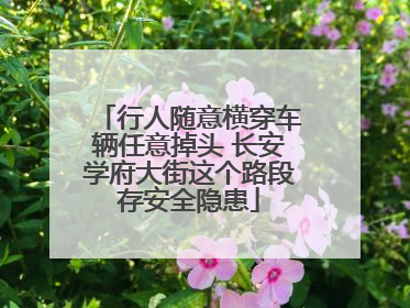 行人随意横穿车辆任意掉头 长安学府大街这个路段存安全隐患