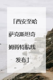 西安至哈萨克斯坦奇姆肯特航线发布