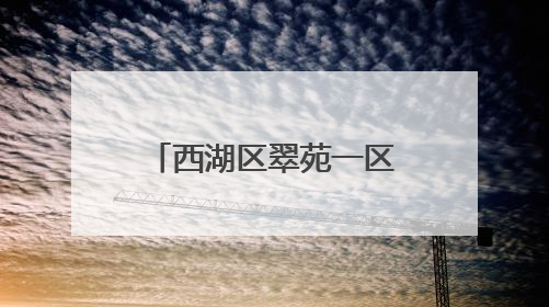 西湖区翠苑一区：红色引领多元共治，构建城市里的“熟人社会”
