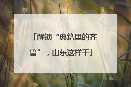 解锁“典籍里的齐鲁”，山东这样干