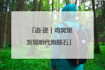 追·迹｜鸡窝里发现明代抱鼓石