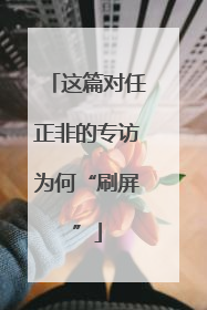 这篇对任正非的专访为何“刷屏”