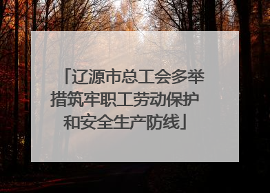 辽源市总工会多举措筑牢职工劳动保护和安全生产防线