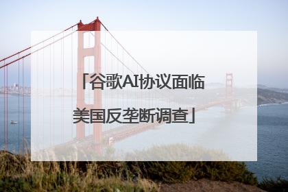 谷歌AI协议面临美国反垄断调查