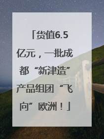 货值6.5亿元，一批成都“新津造”产品组团“飞向”欧洲！