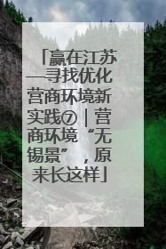 赢在江苏—寻找优化营商环境新实践⑦｜营商环境“无锡景”，原来长这样