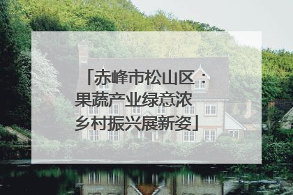 赤峰市松山区：果蔬产业绿意浓 乡村振兴展新姿