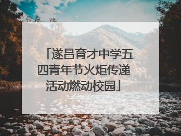遂昌育才中学五四青年节火炬传递活动燃动校园