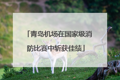 青岛机场在国家级消防比赛中斩获佳绩