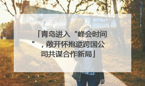 青岛进入“峰会时间”，敞开怀抱邀跨国公司共谋合作新局