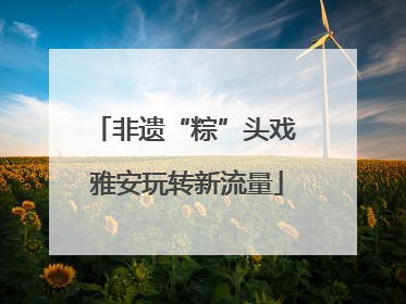 非遗“粽”头戏 雅安玩转新流量